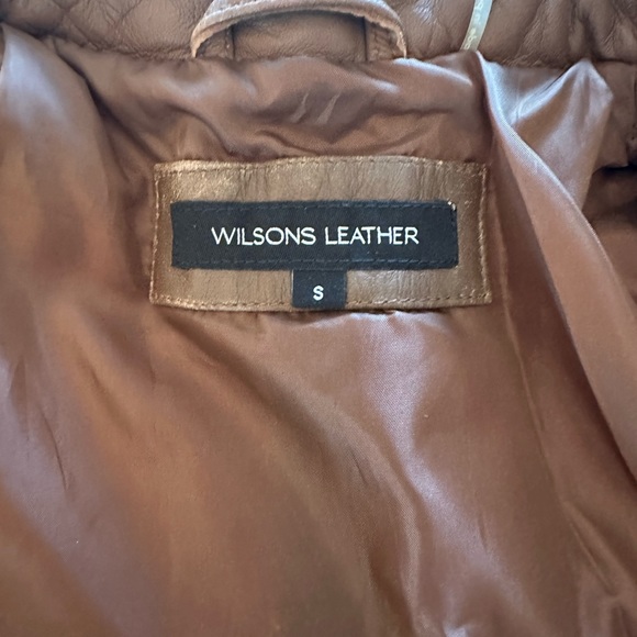 NWT Brown Leather Jacket - Picture 4 of 4
